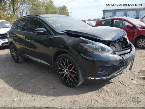 5N1AZ2MHXFN281673 — 2015 Nissan Murano, Передняя часть, фото до ремонта