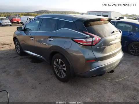 2015 Nissan Murano Sl VIN 5N1AZ2MH9FN200811 фото 4