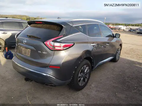 2015 Nissan Murano Sl VIN 5N1AZ2MH9FN200811 фото 5