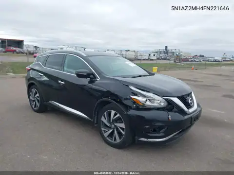 5N1AZ2MH4FN221646 — 2015 Nissan Murano, фото 2 с аукциона IAAI, Передняя часть