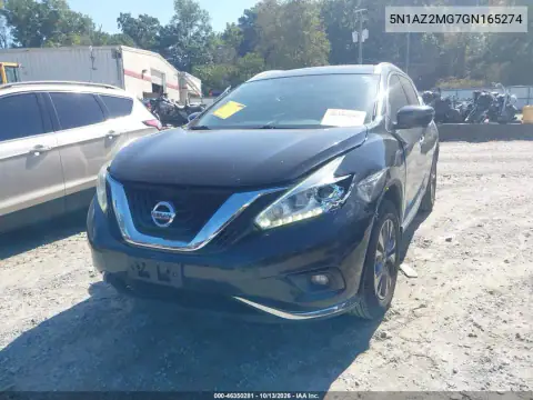 5N1AZ2MG7GN165274 — 2016 Nissan Murano, фото 3 с аукциона IAAI, Передняя часть