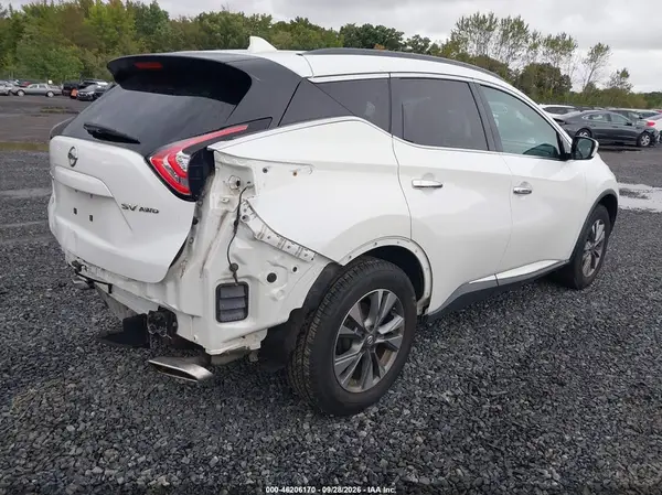 5N1AZ2MH2HN118079 — 2017 Nissan Murano, фото 4 с аукциона IAAI 14.10.2026, Задняя часть