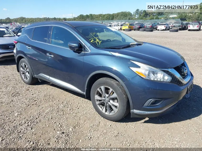 2017 Nissan Murano Sv VIN 5N1AZ2MH2HN177973 фото 1