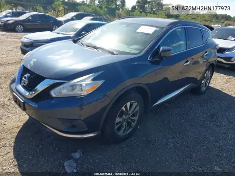 2017 Nissan Murano Sv VIN 5N1AZ2MH2HN177973 фото 2