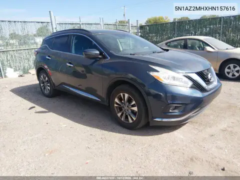 5N1AZ2MHXHN157616 — 2017 Nissan Murano, Левая сторона, фото до ремонта