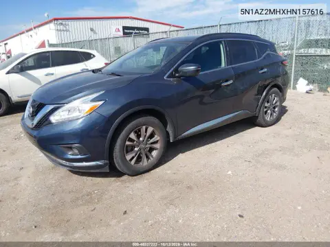 2017 Nissan Murano Sv VIN 5N1AZ2MHXHN157616 фото 3
