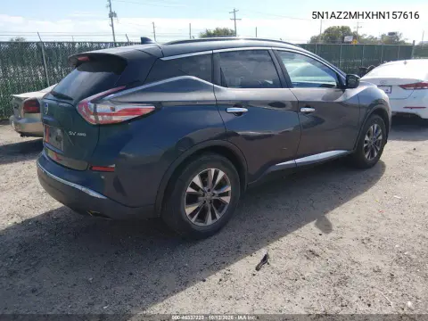 2017 Nissan Murano Sv VIN 5N1AZ2MHXHN157616 фото 5