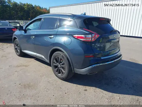 2018 Nissan Murano Sv VIN 5N1AZ2MH6JN173415 фото 4