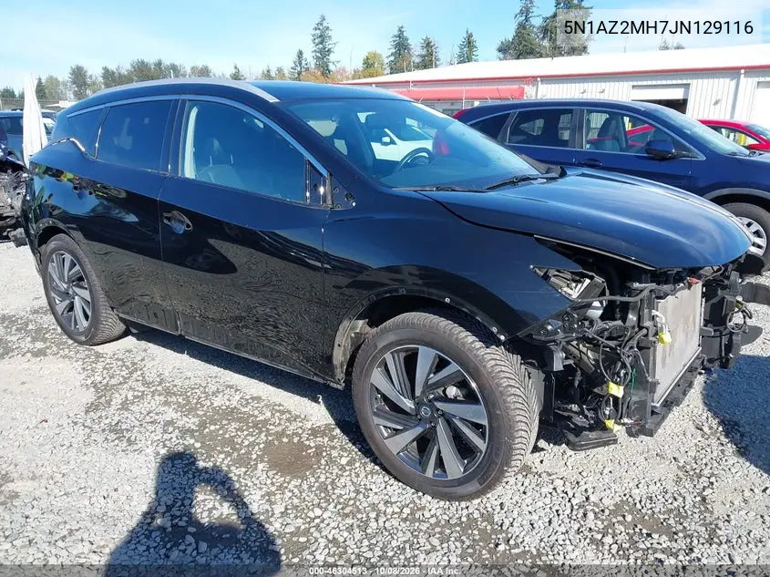 2018 Nissan Murano Platinum VIN 5N1AZ2MH7JN129116 фото 2