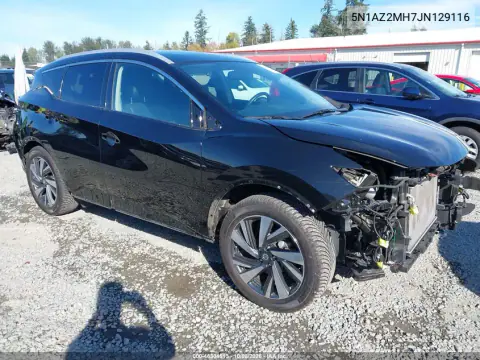 5N1AZ2MH7JN129116 — 2018 Nissan Murano, Передняя часть, фото до ремонта