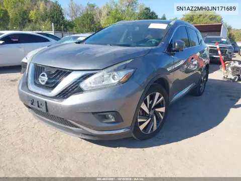 2018 Nissan Murano Platinum VIN 5N1AZ2MH0JN171689 фото 3