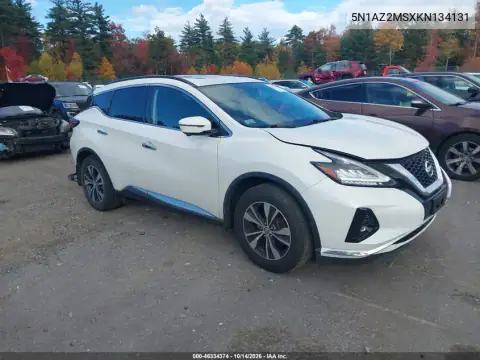 5N1AZ2MSXKN134131 — 2019 Nissan Murano, Задняя часть, фото до ремонта