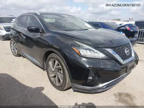 5N1AZ2MJ3KN150131 — 2019 Nissan Murano, Задняя часть, фото до ремонта