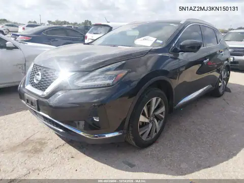 5N1AZ2MJ3KN150131 — 2019 Nissan Murano, фото 3 с аукциона IAAI, Задняя часть