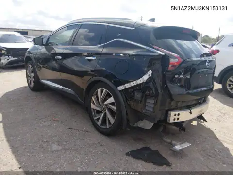 5N1AZ2MJ3KN150131 — 2019 Nissan Murano, фото 4 с аукциона IAAI, Задняя часть