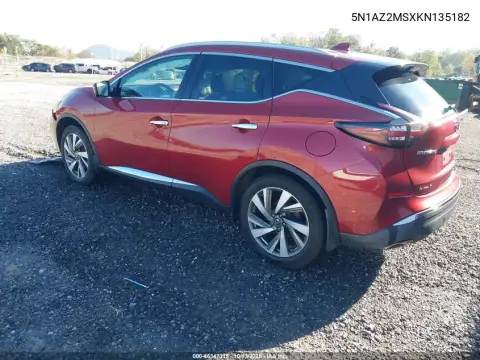 5N1AZ2MSXKN135182 — 2019 Nissan Murano, фото 4 с аукциона IAAI, Передняя часть