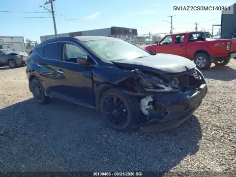 2021 Nissan Murano Sl VIN 5N1AZ2CS0MC140861 фото 2