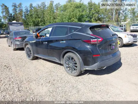 2021 Nissan Murano Sl VIN 5N1AZ2CS0MC140861 фото 4