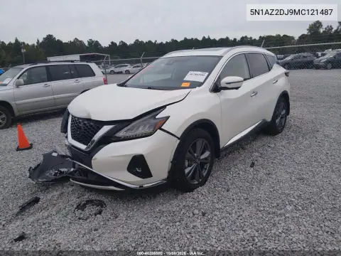 2021 Nissan Murano Platinum Fwd VIN 5N1AZ2DJ9MC121487 фото 3