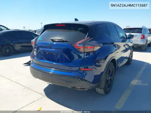 2021 Nissan Murano S Fwd VIN 5N1AZ2AJ4MC113687 фото 5