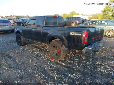 2003 Nissan Frontier Desert Runner Xe-V6 VIN 1N6ED26T43C418035 фото 3