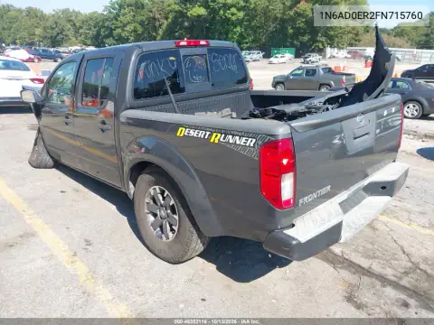 1N6AD0ER2FN715760 — 2015 Nissan Navara (Frontier), фото 3 с аукциона IAAI, Боковая часть