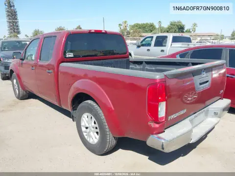 2016 Nissan Frontier Sv VIN 1N6AD0FR7GN900810 фото 4