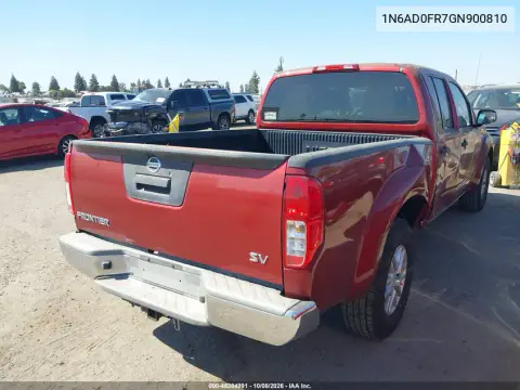 2016 Nissan Frontier Sv VIN 1N6AD0FR7GN900810 фото 5
