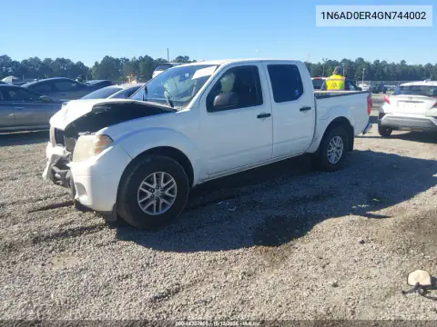 2016 Nissan Frontier Sv VIN 1N6AD0ER4GN744002 фото 2