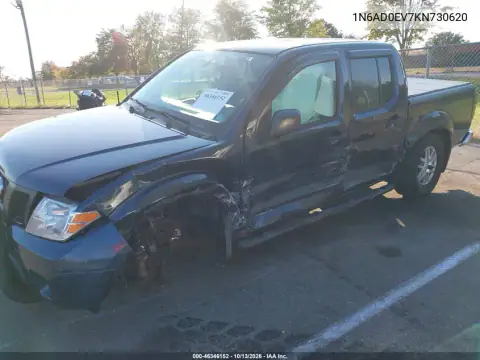 1N6AD0EV7KN730620 — 2019 Nissan Navara (Frontier), фото 2 с аукциона IAAI, Передняя часть