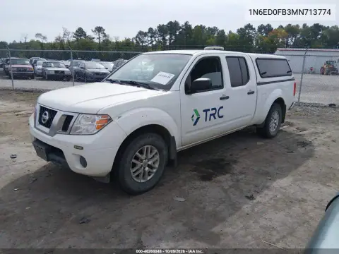 2021 Nissan Frontier Long Bed Sv 4X4 VIN 1N6ED0FB3MN713774 фото 3