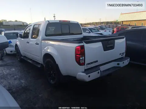 2021 Nissan Frontier Sv 4X4 VIN 1N6ED0EB9MN703493 фото 3
