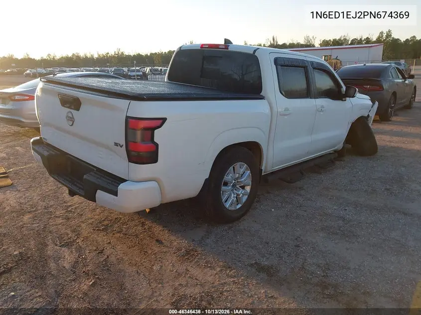 2023 Nissan Frontier Sv 4X2 VIN 1N6ED1EJ2PN674369 фото 5