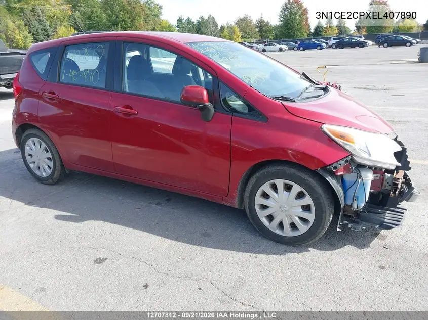 2014 Nissan Versa Note 1.6 S/1.6 Sl/1.6 Sv VIN 3N1CE2CPXEL407890 фото 2