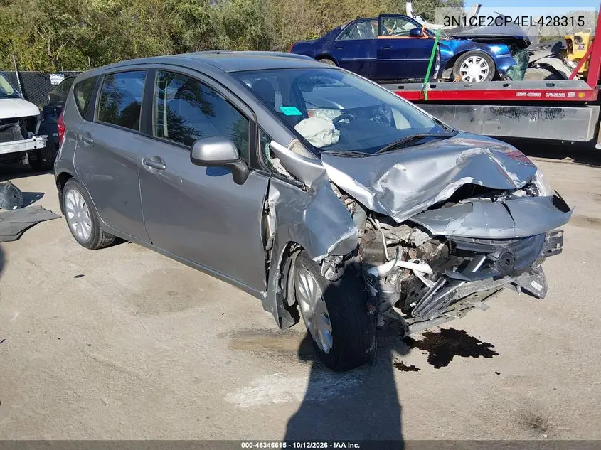 2014 Nissan Versa Note Sv VIN 3N1CE2CP4EL428315 фото 2