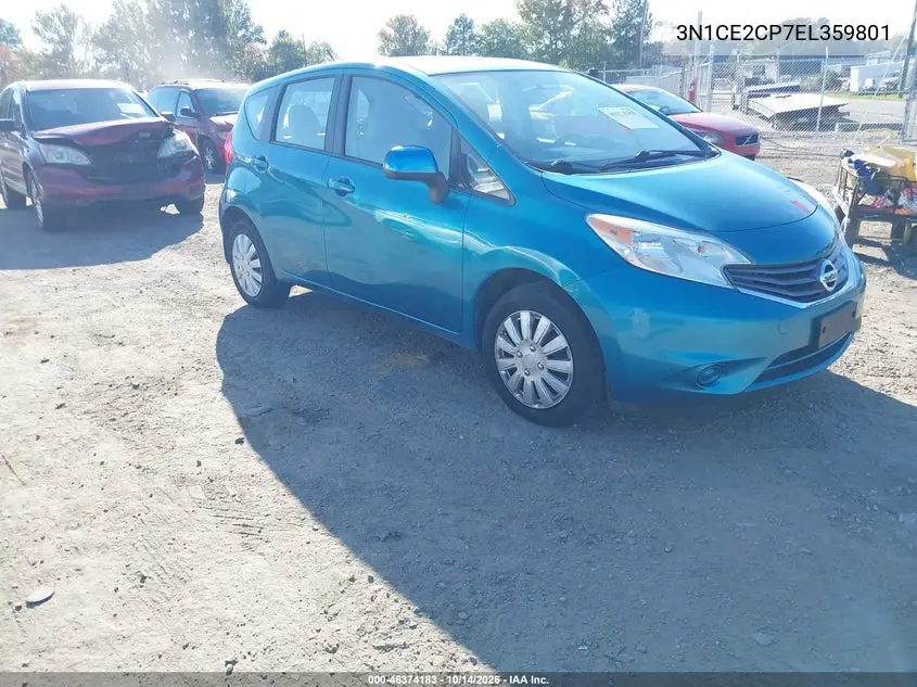 3N1CE2CP7EL359801 Nissan Note 2014 — повреждение Естественный износ, фото до ремонта