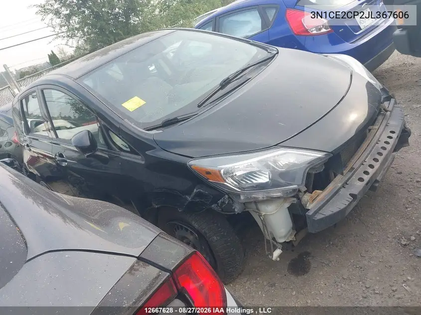 2018 Nissan Versa Note S/Sr/Sv VIN 3N1CE2CP2JL367606 фото 2
