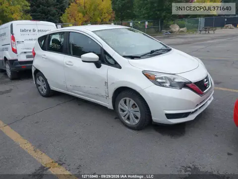 3N1CE2CP0JL371640 — 2018 Nissan Note, Передняя часть, фото до ремонта