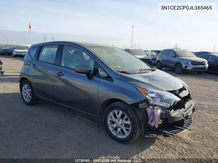 2018 Nissan Versa Note 1.6 S/1.6 Sr/1.6 Sv VIN 3N1CE2CP0JL365465 фото 2