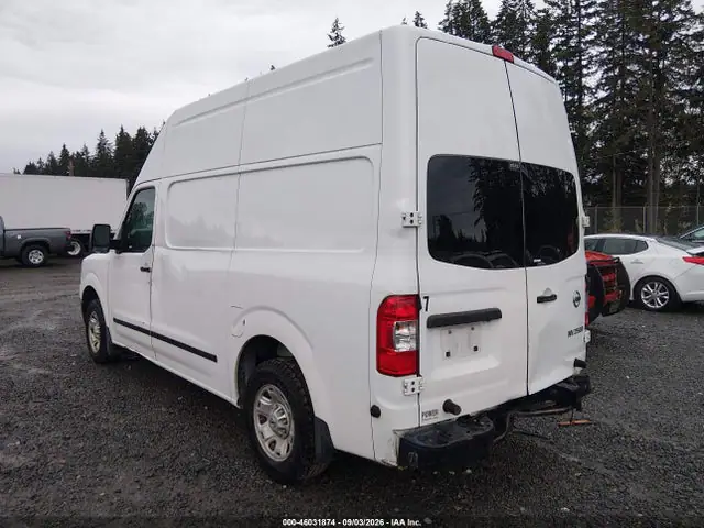 1N6BF0LY7HN800539 — 2017 Nissan Nv Cargo NV2500 Hd SV V6, фото 3 с аукциона IAAI 30.09.2026, Передняя и задняя части