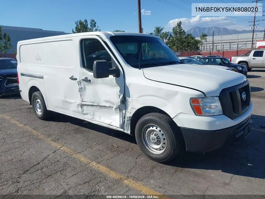 2019 Nissan Nv Cargo Nv2500 Hd S V6 VIN 1N6BF0KY5KN808020 фото 2
