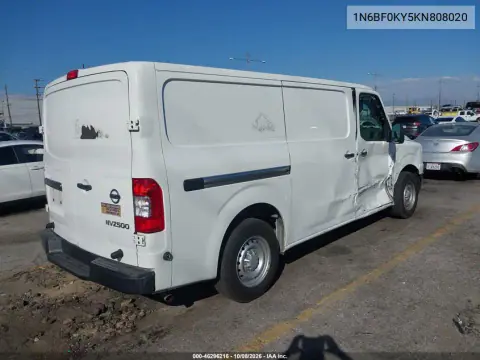2019 Nissan Nv Cargo Nv2500 Hd S V6 VIN 1N6BF0KY5KN808020 фото 5