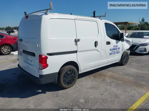 3N6CM0KN0LK694984 — 2020 Nissan NV200, фото 5 с аукциона IAAI, Передняя часть