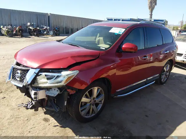 5N1AR2MN6GC670622 — 2016 Nissan Pathfinder Platinum, фото 2 с аукциона IAAI 14.10.2026, Передняя часть