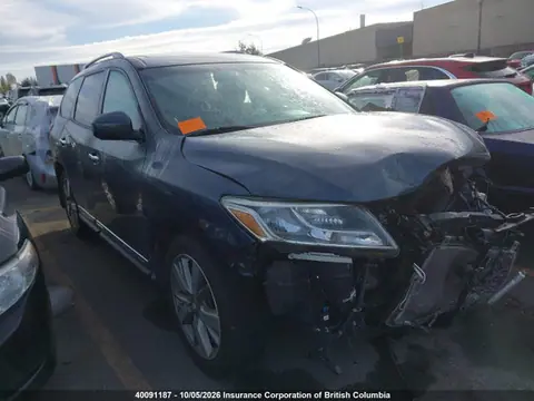 5N1AR2MM1EC719035 — 2014 Nissan Pathfinder S/SV/SL/Platinum, Передняя часть (Front), фото до ремонта