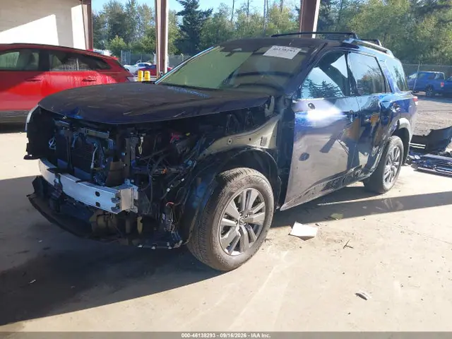 5N1DR3BD8SC291336 — 2025 Nissan Pathfinder SV 4WD, фото 2 с аукциона IAAI 14.10.2026, Передняя часть
