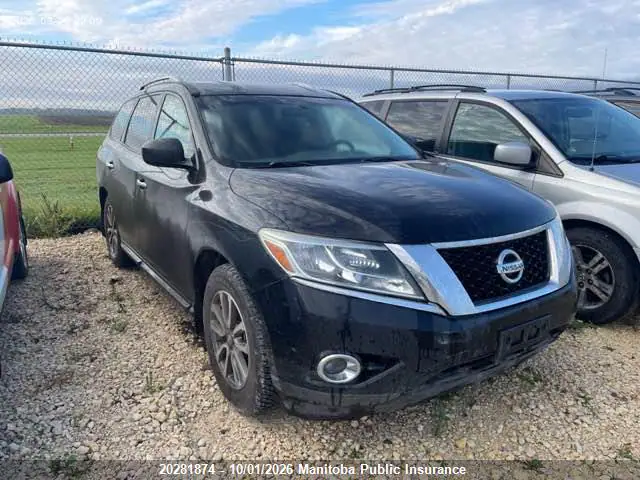 5N1AR2MM7EC631462 — 2014 Nissan Pathfinder SV, Вандализм (Vandalized), фото до ремонта