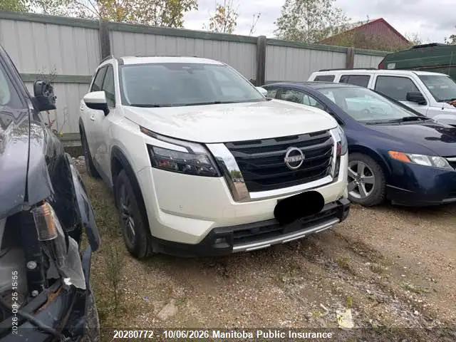 5N1DR3BE4RC315960 — 2024 Nissan Pathfinder SV, Передняя часть (Front), фото до ремонта