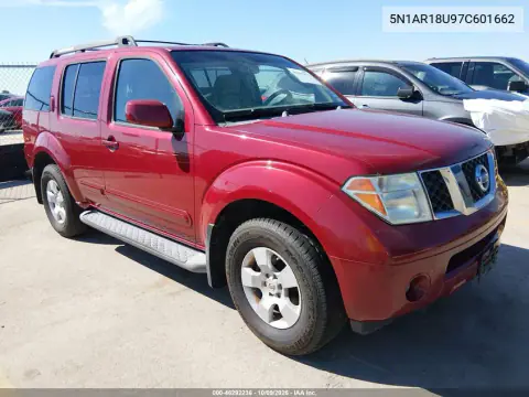 5N1AR18U97C601662 — 2007 Nissan Pathfinder, Сзади, фото до ремонта