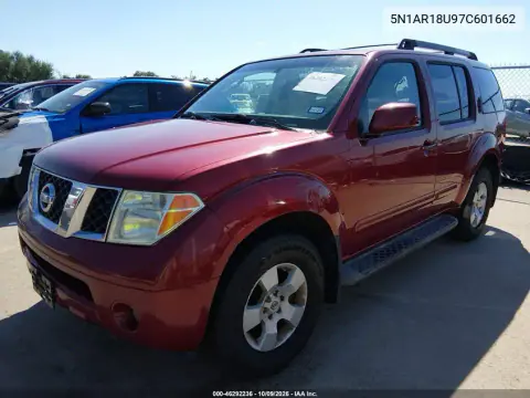 2007 Nissan Pathfinder Se VIN 5N1AR18U97C601662 фото 3